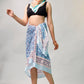 Women’s Lightweight Boho Sarong, Indian Cotton Printed Pareo, Beach Cover Up Wrap, Summer Scarf For Pool And Travel Style