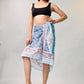 Women’s Lightweight Boho Sarong, Indian Cotton Printed Pareo, Beach Cover Up Wrap, Summer Scarf For Pool And Travel Style