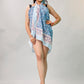 Women’s Lightweight Boho Sarong, Indian Cotton Printed Pareo, Beach Cover Up Wrap, Summer Scarf For Pool And Travel Style