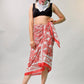 Women’s Cotton Floral Sarong, Lightweight Boho Beach Wrap, Indian Printed Pareo Scarf for Summer Travel