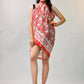 Women’s Cotton Floral Sarong, Lightweight Boho Beach Wrap, Indian Printed Pareo Scarf for Summer Travel