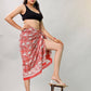 Women’s Cotton Floral Sarong, Lightweight Boho Beach Wrap, Indian Printed Pareo Scarf for Summer Travel