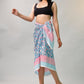 Lightweight Boho Cotton Sarong, Women’s Indian Print Pareo, Beach Cover Up Wrap Scarf for Poolside Style