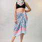 Lightweight Boho Cotton Sarong, Women’s Indian Print Pareo, Beach Cover Up Wrap Scarf for Poolside Style