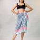 Lightweight Boho Cotton Sarong, Women’s Indian Print Pareo, Beach Cover Up Wrap Scarf for Poolside Style