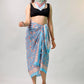 Lightweight Boho Cotton Sarong, Women’s Indian Print Pareo, Beach Cover Up Wrap Scarf for Poolside Style